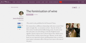 Jancis Robinson MW on women and wine